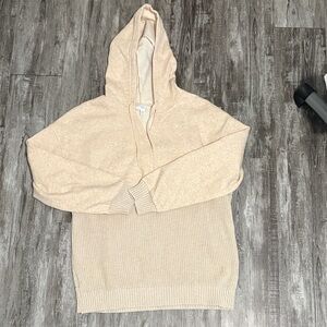 Time and Tru Women's Cream Hoodie Sweater